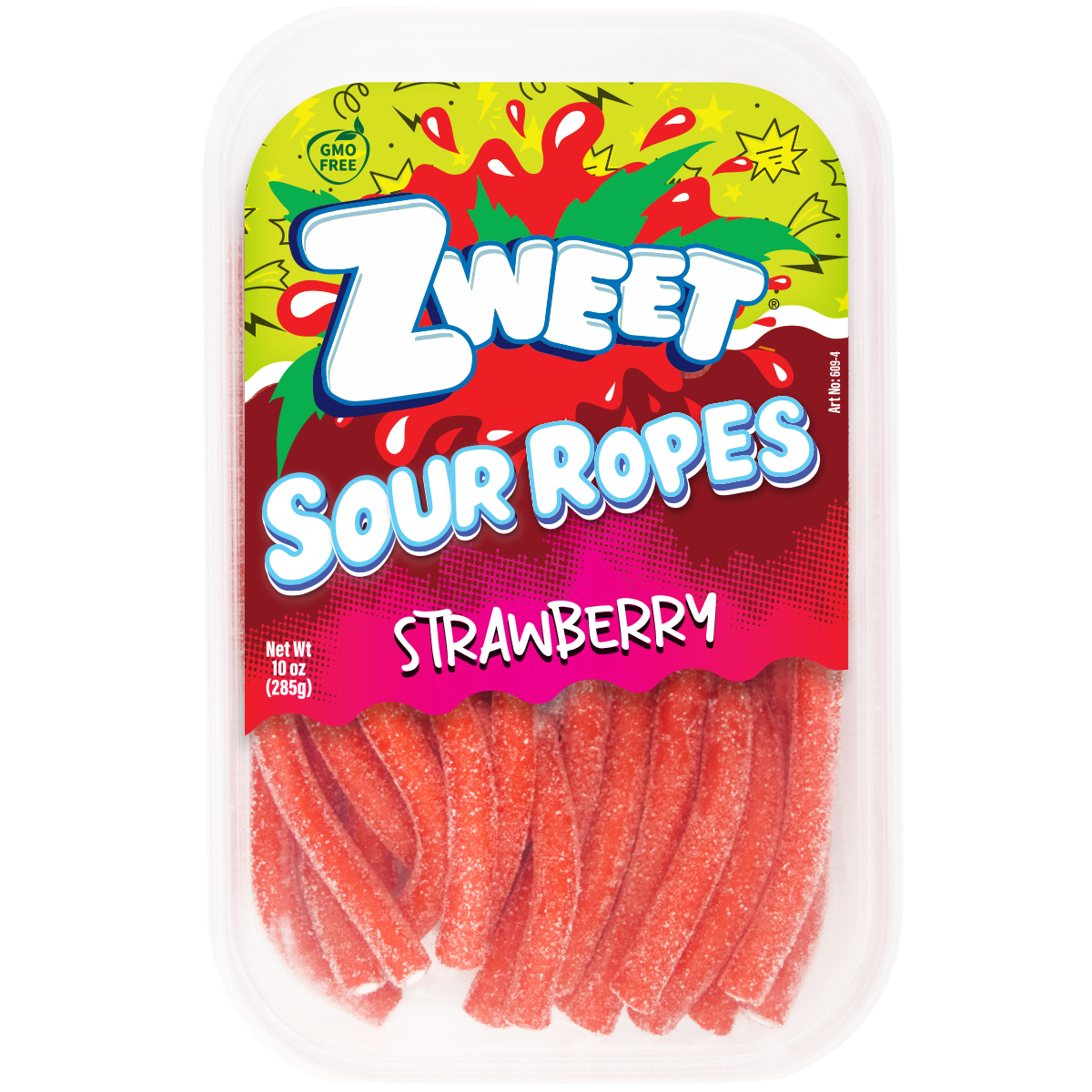 Sour Strawberry Ropes | 10 oz