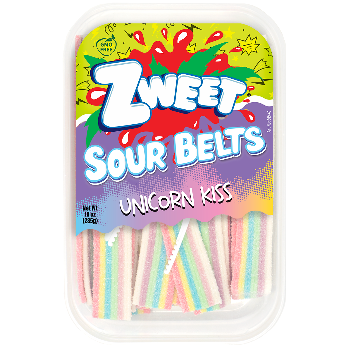 Sour Unicorn Kiss Belts | 10 oz