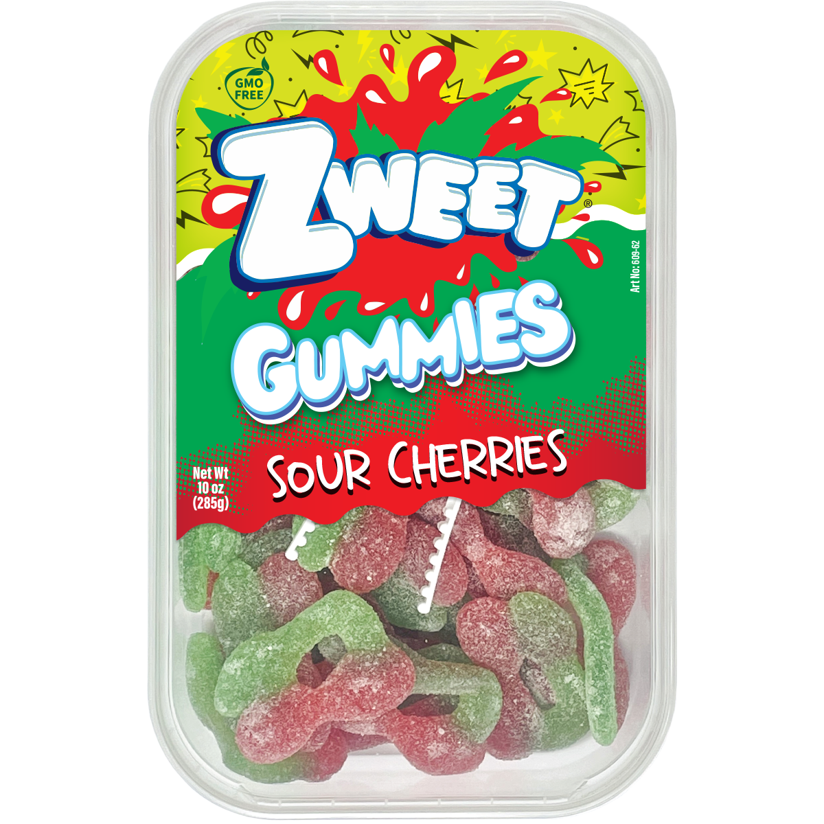 Sour Gummy Cherries | 10 oz