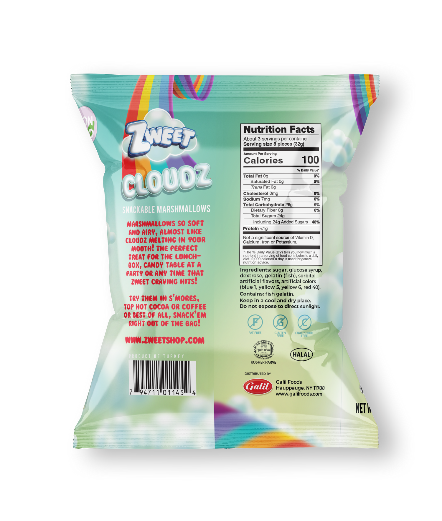 Marshmallow Rainbow Layers | 3.5 oz