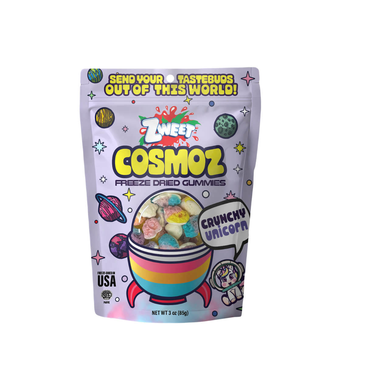 Cosmoz Freeze Dried Unicorn | 3 oz | Zweet