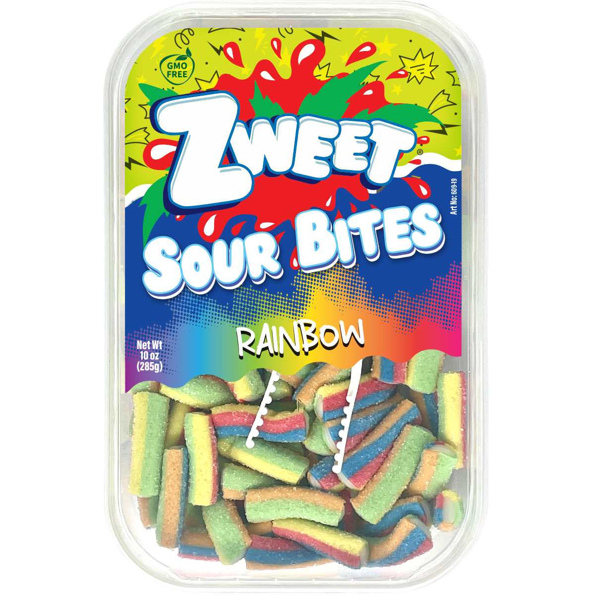 Sour Rainbow Filled Rope Bites | 10 oz