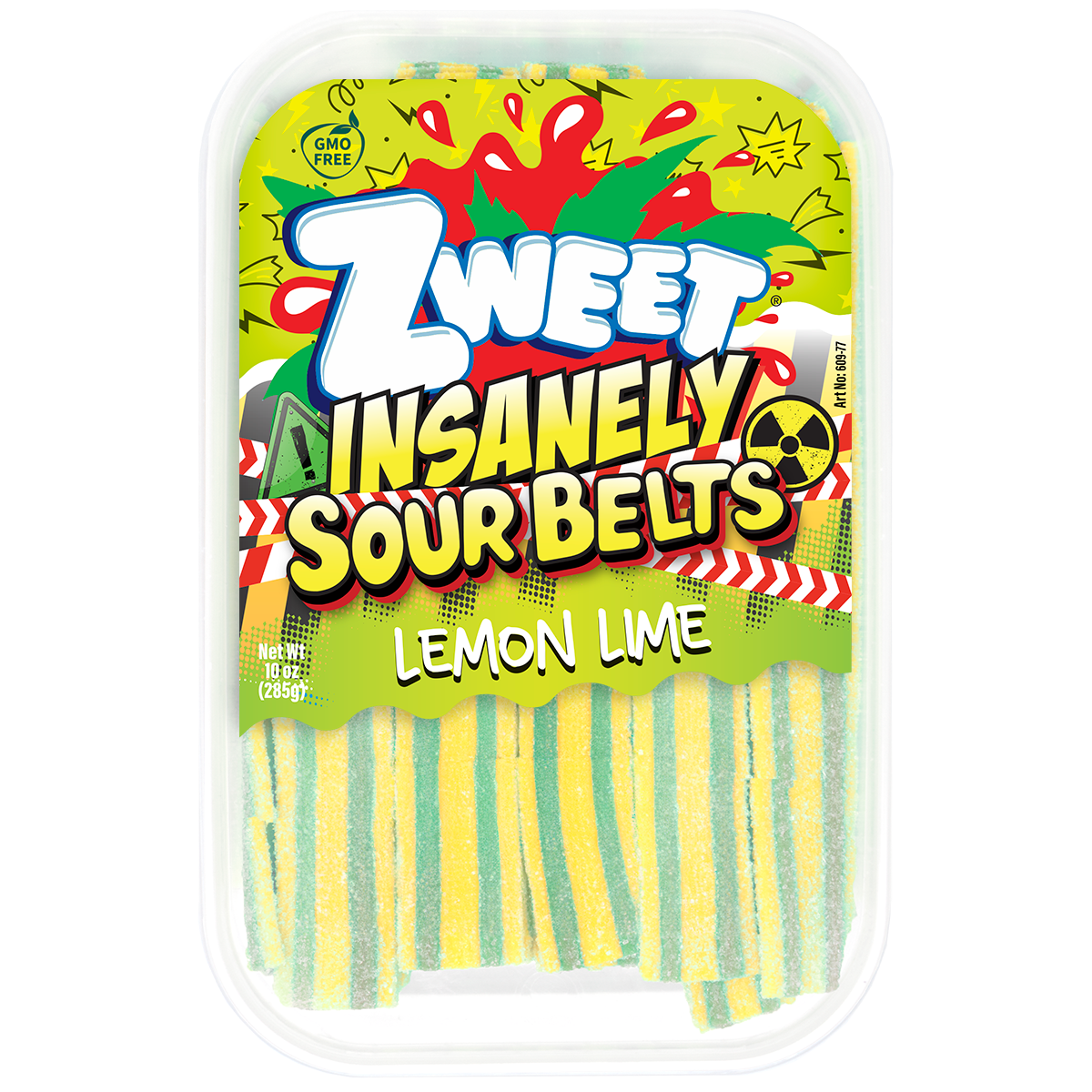 Insanely Sour Lemon Lime Belts | Zweet | 10 oz