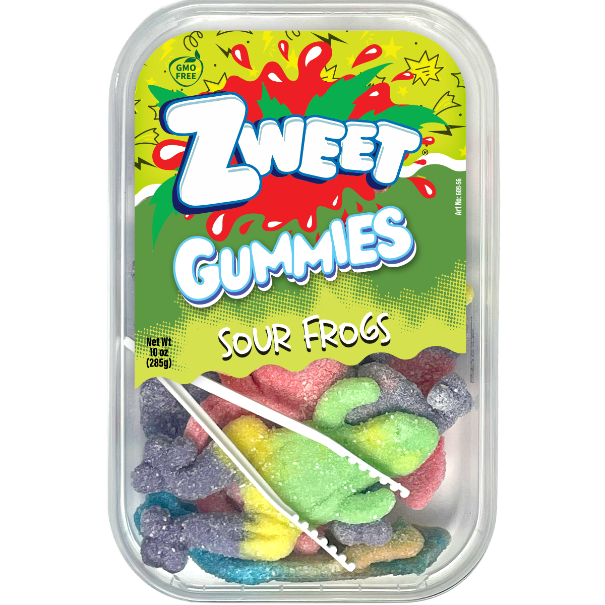 Sour Gummy Frogs | 10 oz | Zweet