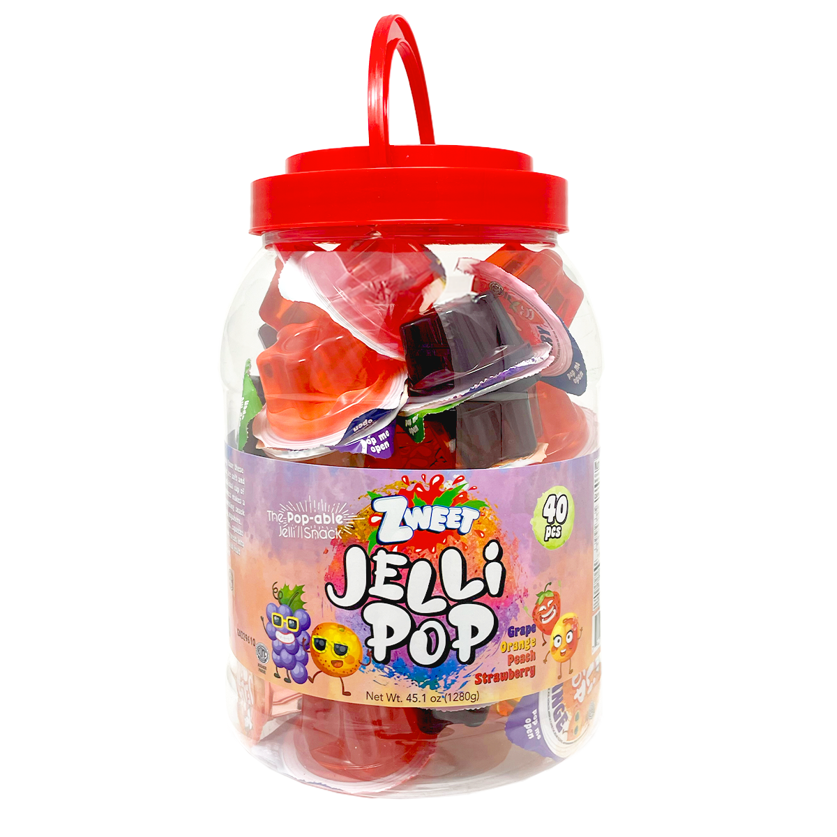 Jelli Pop Jar | 40PCS | Zweet