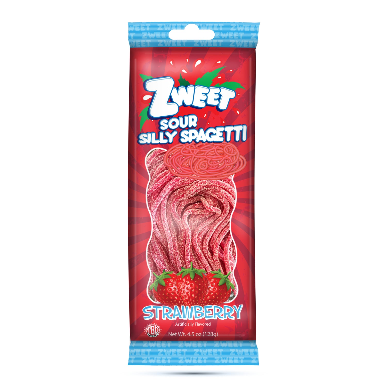 Sour Strawberry Silly Spaghetti | 4.5 oz