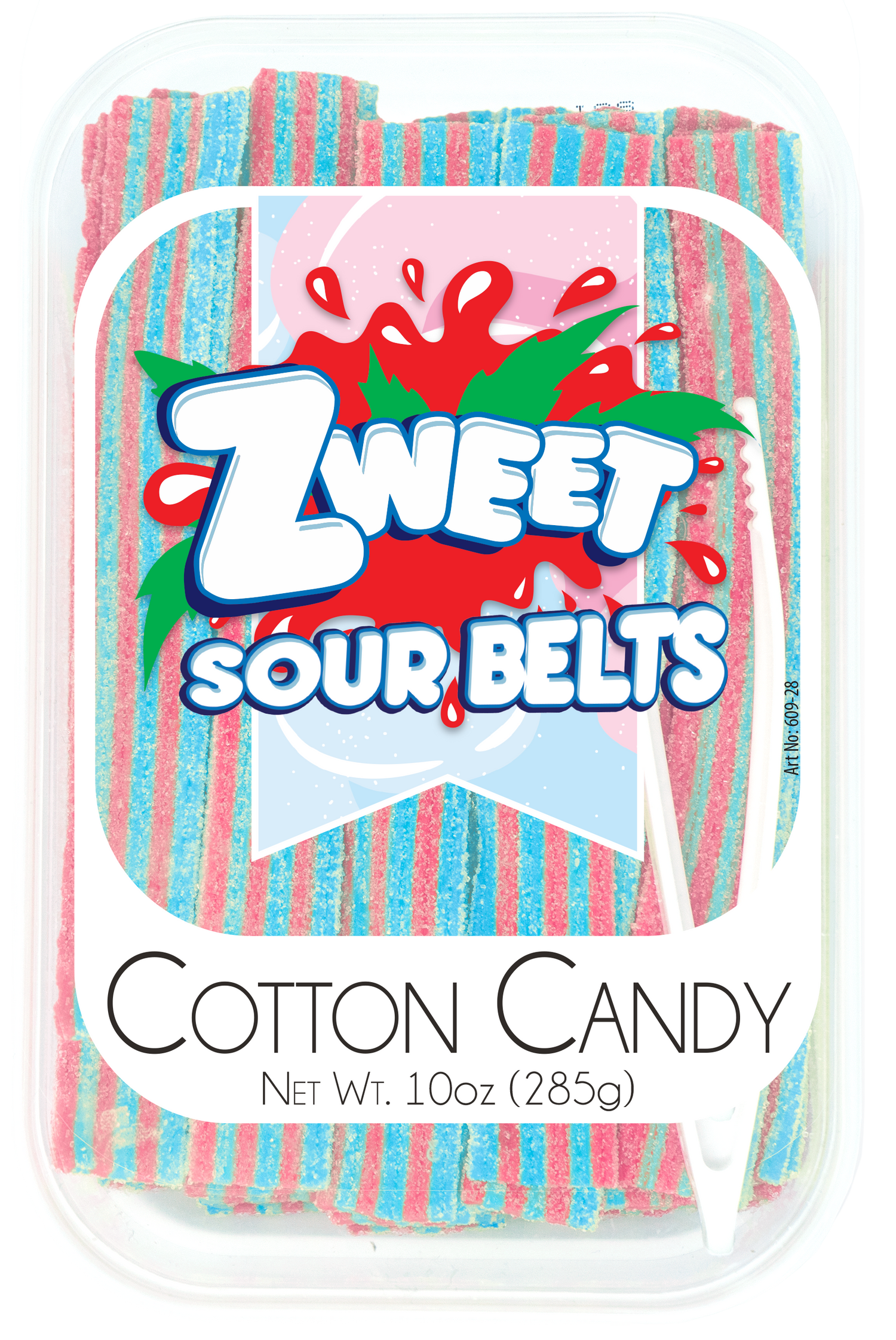 Sour Cotton Candy Belts | 10 oz