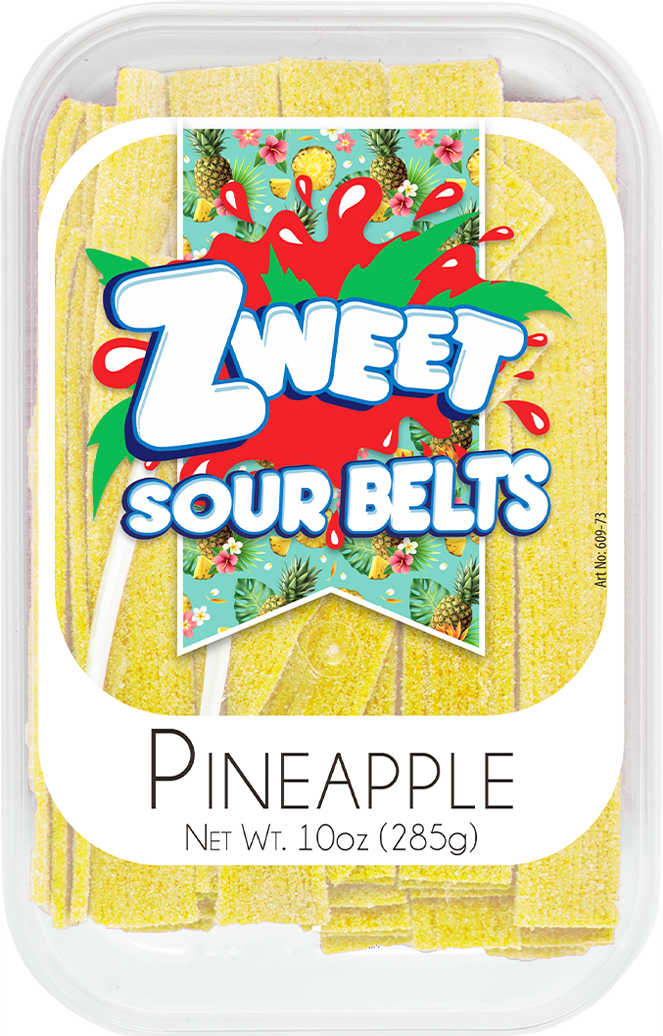 Sour Pineapple Belts | 10 oz