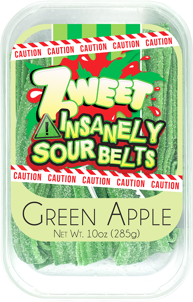 Insanely Sour Green Apple Belts | 10 oz
