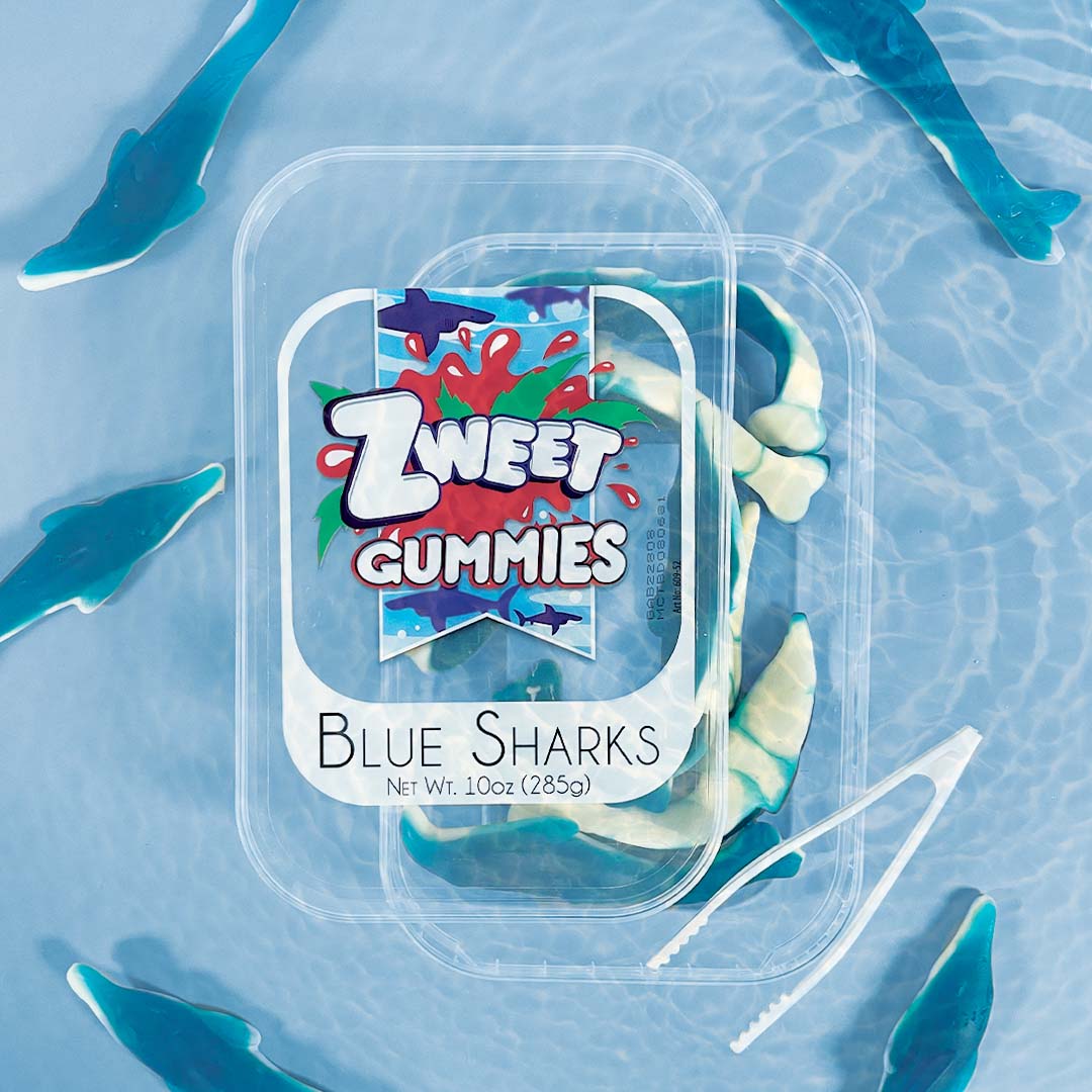 Gummy Blue Sharks | 10 oz