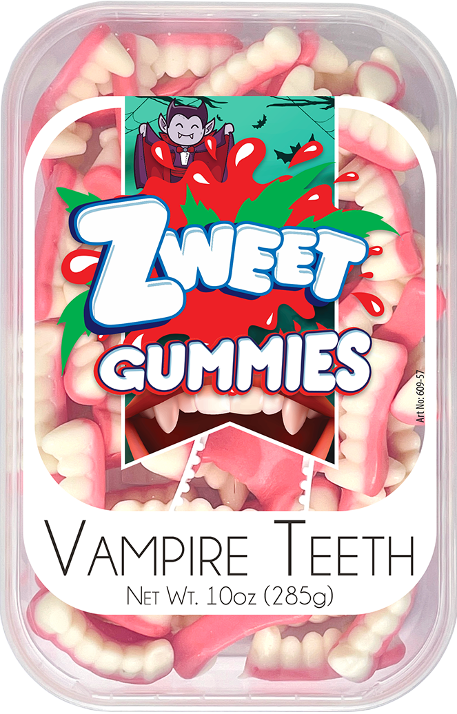Gummy Vampire Teeth | 10 oz
