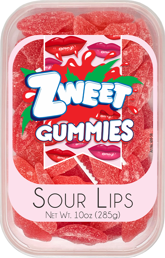 Sour Gummy Lips | 10 oz