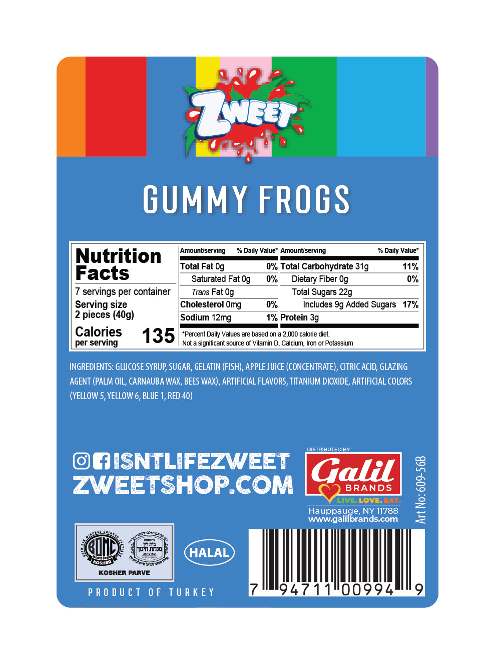 Gummy Frogs | 10 oz