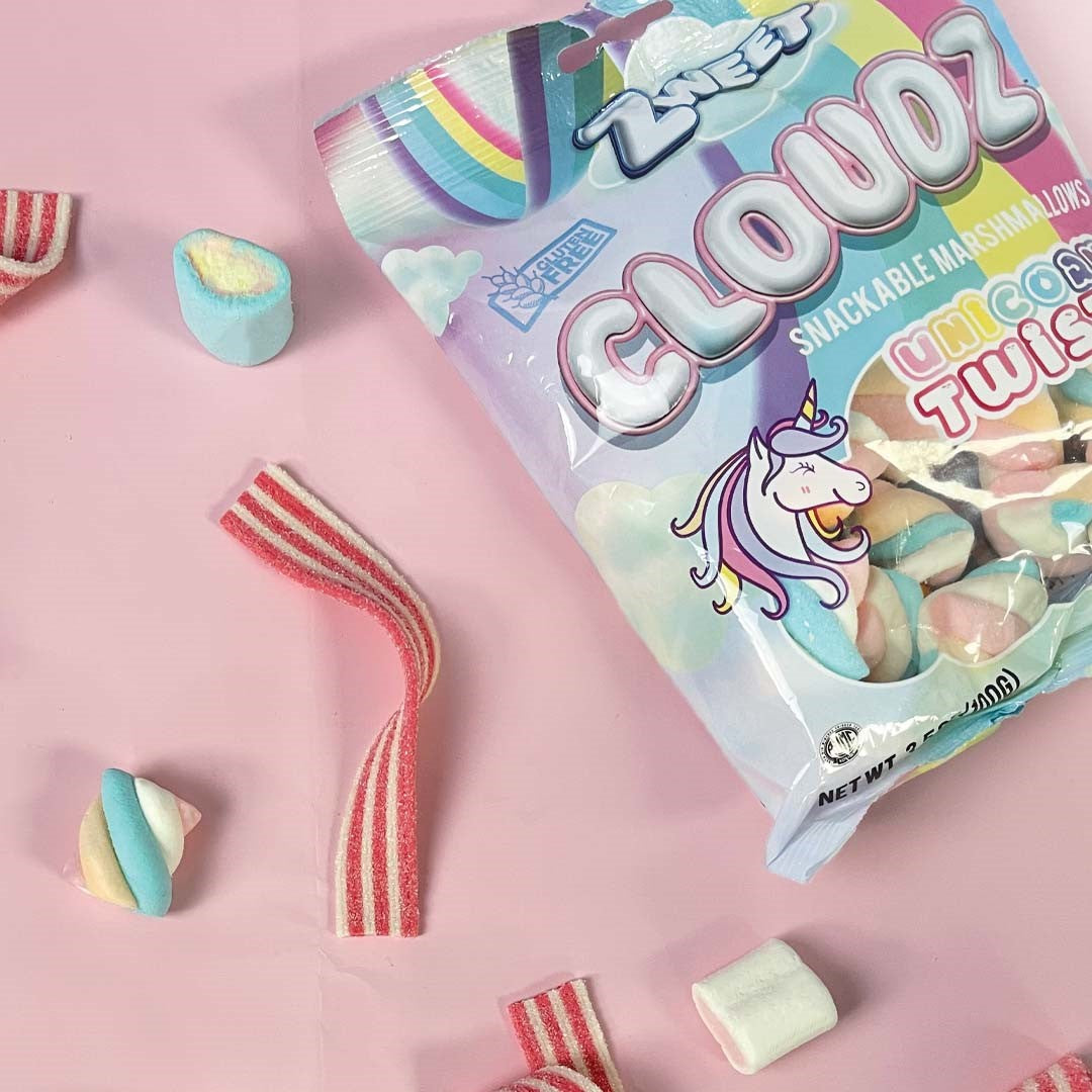 Cloudz Marshmallow Unicorn Twists | 3.5 oz | Zweet – Zweet